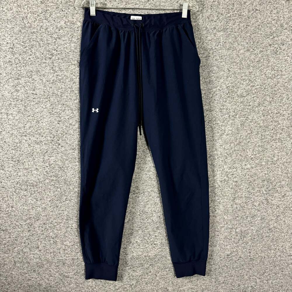 Under Armour Men's Size Medium Blue Polyester Drawstring Jogger Pants